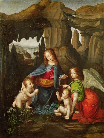 La Virgen de las Rocas de Leonardo da Vinci